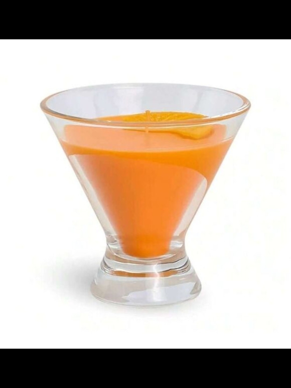 Orange Scented Candle in Glass Votive